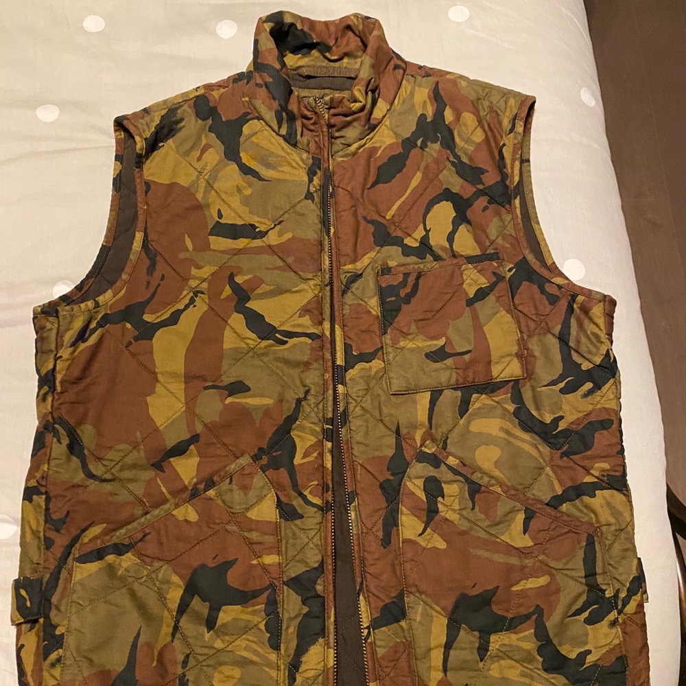 J. Crew Quilted Camo Vest